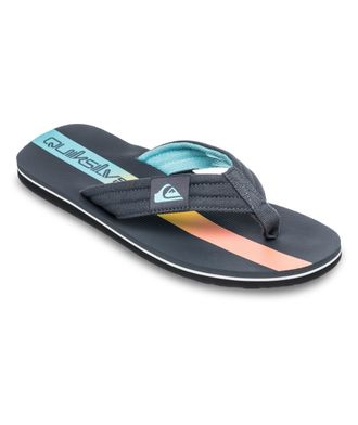 Quiksilver Zehentrenner QUIKSILVER MOLOKAI LAYBACK II, Damen, Gr. 40, iron gate holmes, Textil, Schuhe Zehentrenner
