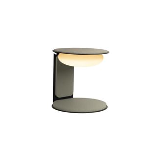 Lucide L&aacute;mpara de mesa de madera con 1 led integrado, verde