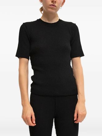 Gudrun & Gudrun T-shirt Brita a coste - Nero