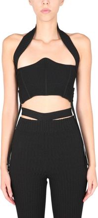 Andreadamo Structured Ribbed Bustier