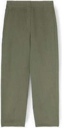 Motivi Dames, Broeken, Groen, Maat: XL Linnen