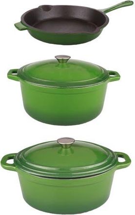 Berghoff Neo 5-Piece Cast Iron Cookware Set in Green at Nordstrom Rack