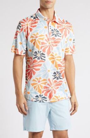 Swannies Donald Floral Golf Polo in Melon at Nordstrom Rack, Size Xx-Large