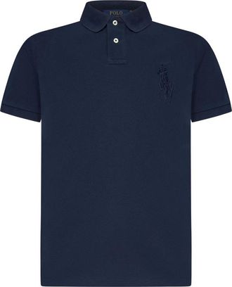 Polo Ralph Lauren Blauw Polo Shirt Slim Fit - Heren - Polos - Blauw - M - Katoen - Tops