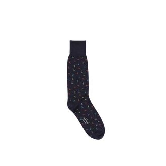Paul Smith Calze Lettere - Heren - Sport - Blauw - Maat: ONE Size Katoen