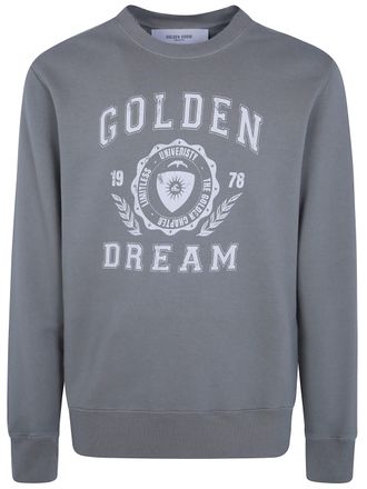 Golden Goose Sweatshirt Garment Dyed Journey MS