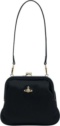 Vivienne Westwood Vivienne Clutch - Dames - Schoudertassen - Zwart - ONE Size - Leer - Tassen