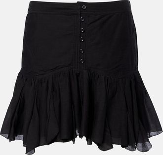 Isabel Marant Daneen ruffled cotton-blend miniskirt