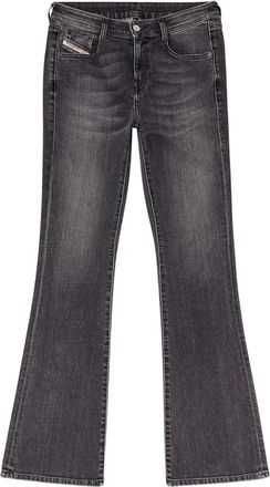Diesel Low waist bootcut jeans - Zwart
