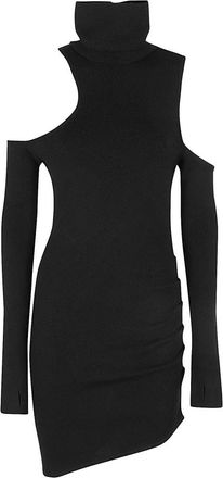 Gauge81 Elegant Piana Dress - Dames - Korte kleedjes - Zwart - XS - Wol - Kleedjes