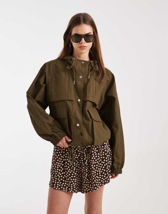 Asos Parka impermeabile verde oliva