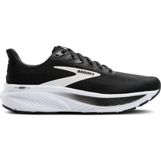 Brooks Mens Ghost 17 Running Shoes In Black/grey/white