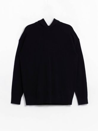 Tibi Mens Washable Cashmere Easy Hoodie In Navy