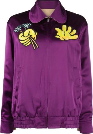 Kenzo Boke Boy Reversible Jas - Dames - Bomber jackets - Beige - S - Katoen - Jassen