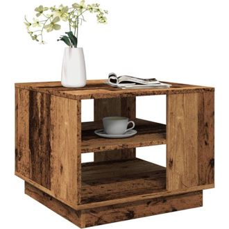 vidaXL Tavolino da Salotto Legno Antico 55x55x42 cm Legno Multistrato vidaXL