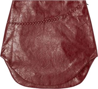 Diesel Minigonna O-Hara con motivo goffrato - Marrone