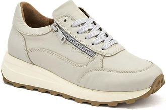 Jones Bootmaker Womens Bertina Lace-Up Trainers - Off-White Leather - Size UK 5