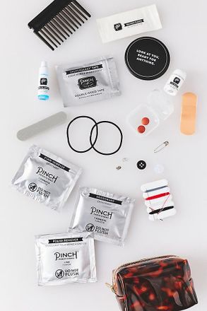 Anthropologie Pinch Provisions Tortoise Shell Minimergency Kit Top