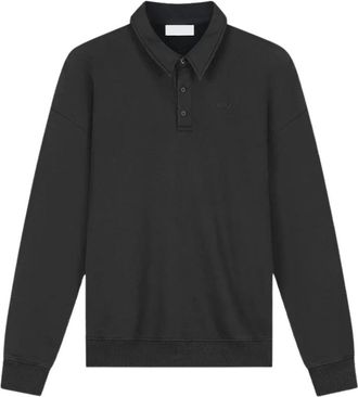 Olaf Hussein Signature Oversized Polo - Heren - Polos - Zwart - L - Katoen - Tops