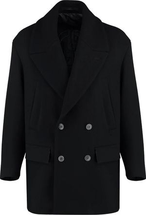 Giorgio Armani Coats - Heren - Mantel - Zwart - M - Jassen