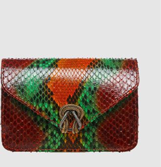 CLARIS VIROT Porte-cartes Alex Python Oasis