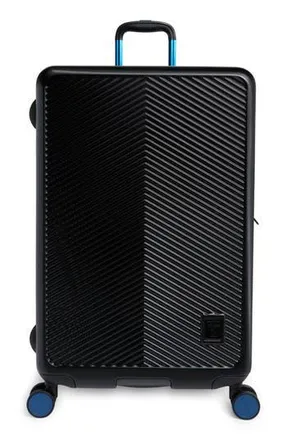 Original Penguin Harrison Hardside Checked Luggage in Black /Blue at Nordstrom Rack