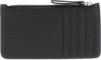 Maison Margiela Tumbled Calfskin Card Case - Black