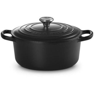 LE CREUSET Signature Br&auml;ter Rund 22 Cm Schwarz