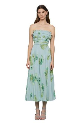 AMUR Cathy Midi Dress in Lilypad Pond at Nordstrom, Size 10