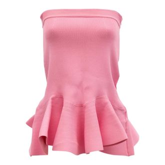 Alexander McQueen Mouwloze Top - Dames - Tops - Roze - Maat: XL Viscose