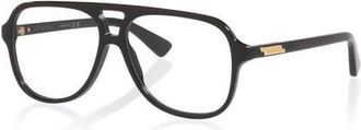 Bottega Veneta 56mm Pilot optical glasses in Black at Nordstrom