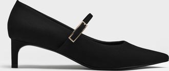 Charles & Keith Luciana Faux Suede Mary Jane Pumps