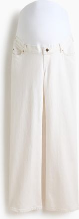H&M MAMA Wide Jeans - White