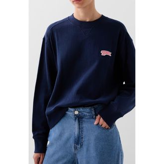 Scalpers Waffle Patch Sweater in Navy at Nordstrom, Size X-Small Eu