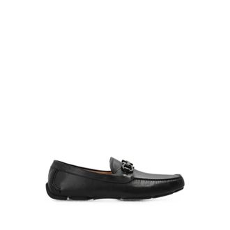 Ferragamo Gancini Driver Loafers - male - Ferragamo - Loafers - Black - 7 1/2 UK - Shoes