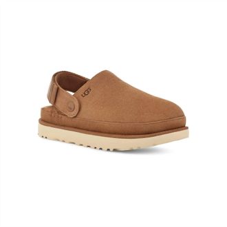 UGG Womens Goldenstar Suede Clog In Chestnut