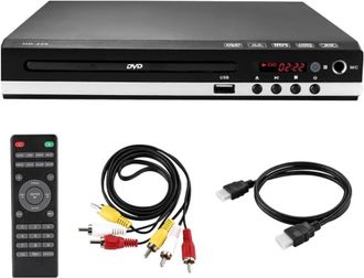 OEM Reproductor De Dvd Para Tv, Mini Reproductor De Cd/dvd, Todas Las Regiones, Con Salida Hdmi 1080p/av, Dolby Digital, Conexi&oacute;n Usb