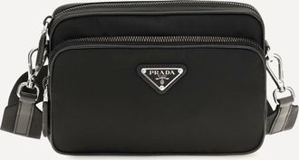 Prada Re-Nylon and Saffiano leather Shoulder Bag Male UNI