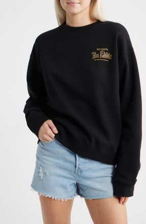 Rip Curl Eddie Would Go Crewneck Sweatshirt in Black at Nordstrom, Size Xx-Small