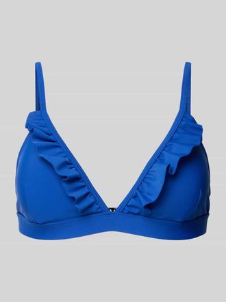 Shiwi Bikini-Oberteil mit Volants Modell Beau in Royal, Gr&ouml;&szlig;e 38