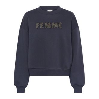 Kaffe Felpe & Felpe con cappuccio - - Sweatshirts & Hoodies - Donna - Blu - XL