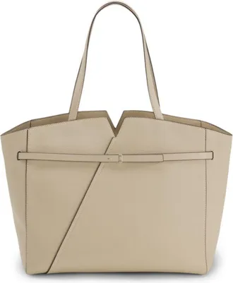 BOSS REVERS tote bag in leather with belt detail