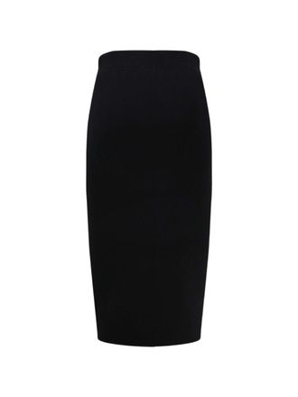 Elisabetta Franchi Zipped Midi Skirt - Black