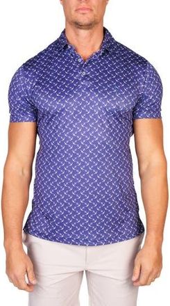 Tailorbyrd Sailing Anchors Performance Golf Polo in Navy at Nordstrom Rack, Size Xx-Large