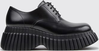 Camper Derby in pelle spazzolata nera con tacco medio e suola XL Extralight