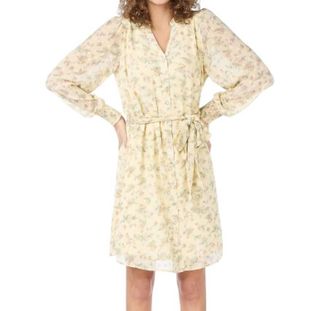 Esqualo You Are Beautiful Midi Dress In Yellow