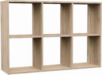 Selsey Selsey - malax - Estantería con 6 estantes - 110 cm - Roble Sonoma