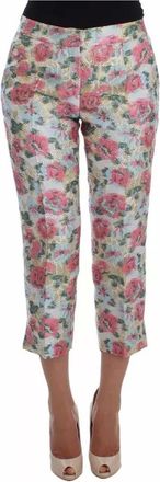 Dolce & Gabbana Dames, Broeken, Veelkleurig, Maat: S Brokaat