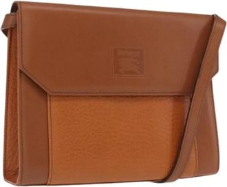Burberry Pre-owned Vintage Schoudertas - Dames - Vintage Schoudertas - Bruin - ONE Size - Leer - Vintage