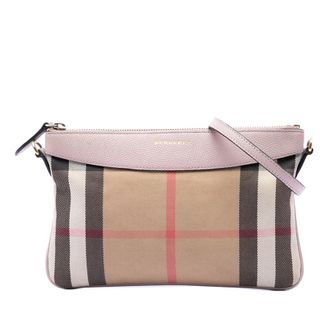Burberry Pre-owned Burberry House Check Canvas Derby Peyton Crossbody Ladies IOXV71DZ1YHL5TOK